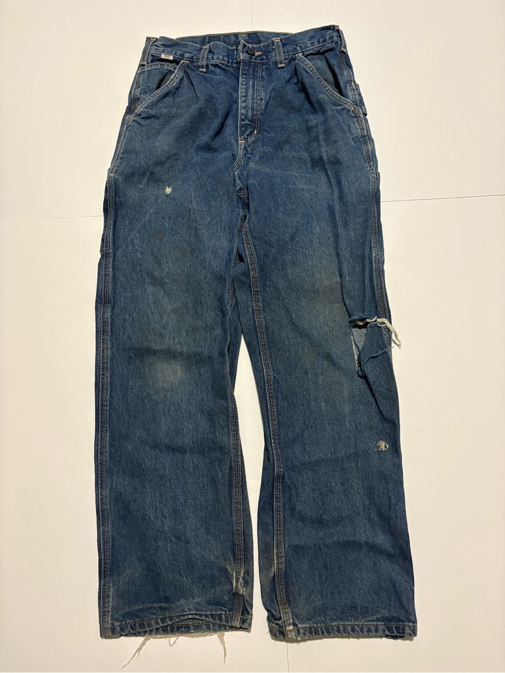 Carhartt FR Relaxed Fit Carpenter Jeans Blue Men’s 30x32 Distressed